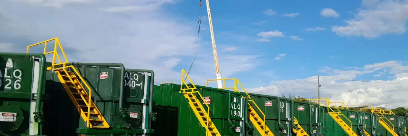 Flota de frac tanks de Alquiser