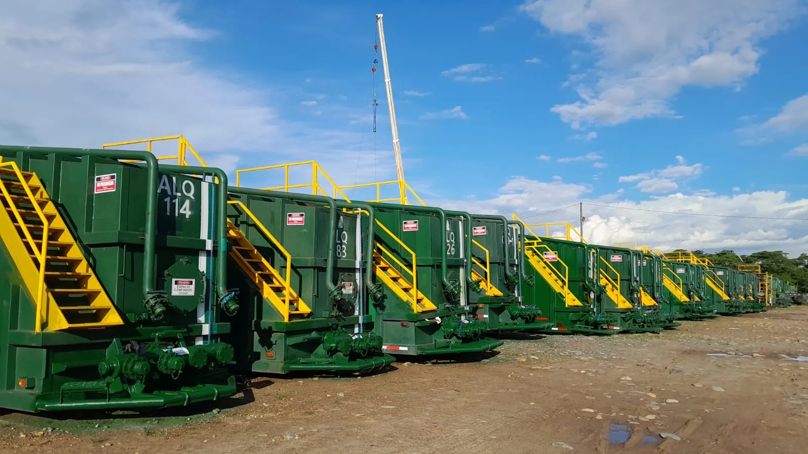 Frac tanks de Alquiser disponibles para alquiler en patio